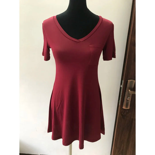 Short Sleeve Summer Dresses Women Casual Loose T shirt Dress