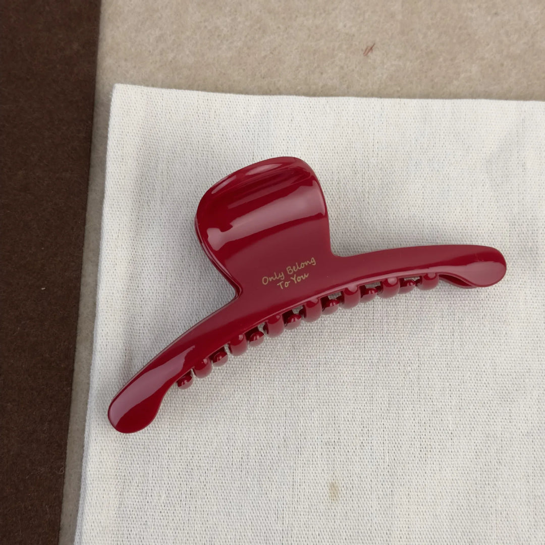 French Red Collection! Large Grip Letters Gold Label Back Head Updo