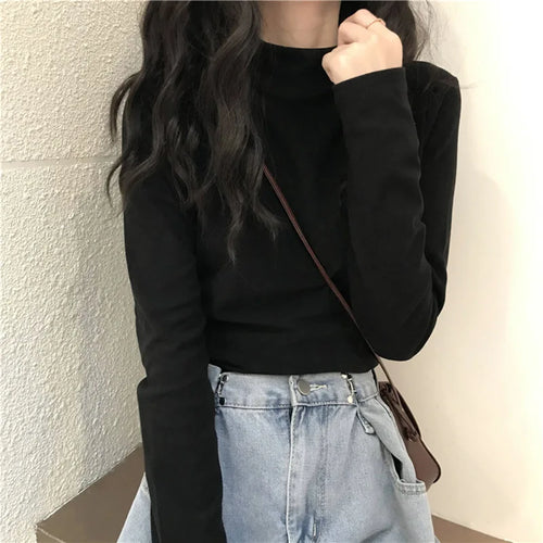 MRMT Brand New Women's Long-Sleeved T-Shirt Slimming Half