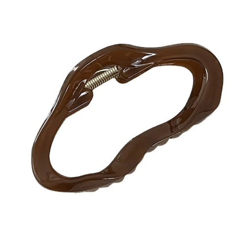Irregular Hollow Out Hair Claws Clips Women Girls Tortoiseshell Large
