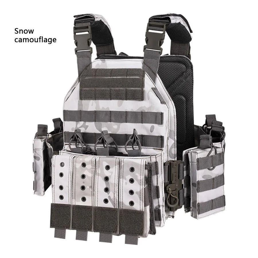 Quick dismantling tactical training vest outdoor CS protective equipment combat vest camouflage suit