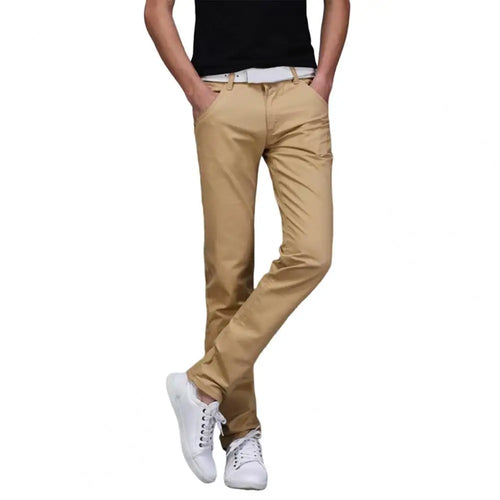 New Men Stretch Skinny Jeans Fashion Casual Slim Fit Denim Trousers