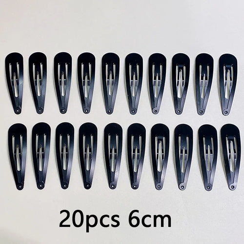 10/20/30pcs/set Women Silver Gold Black Waterdrop Shape Basic Alloy