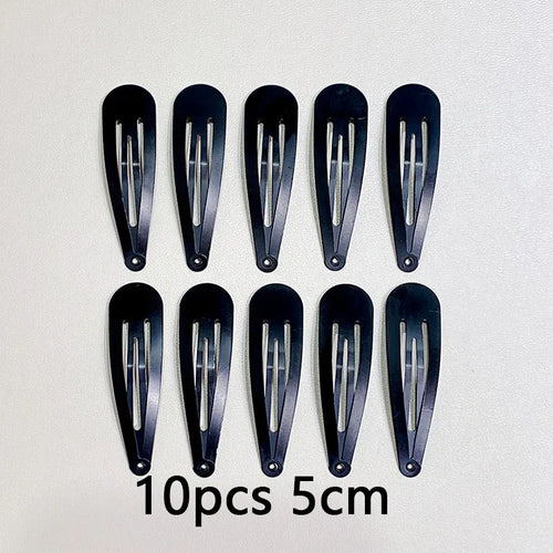 10/20/30pcs/set Women Silver Gold Black Waterdrop Shape Basic Alloy
