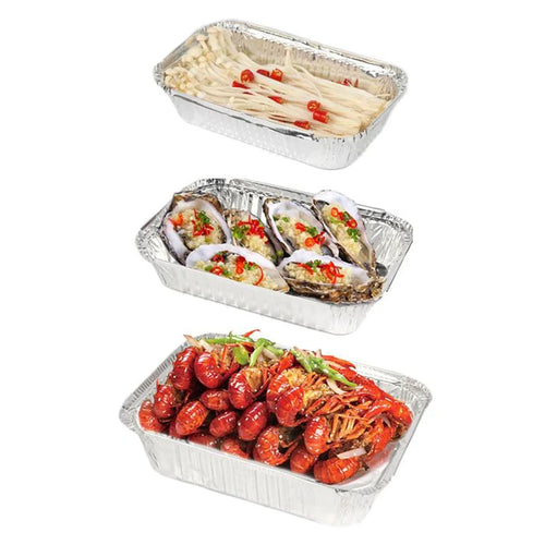 10pcs Disposable BBQ Drip Pans Aluminum Foil Grease Drip Pans