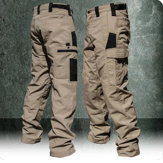 Wear Resistant Work Pant Man Multi-pocket Straight Cargo Trousers