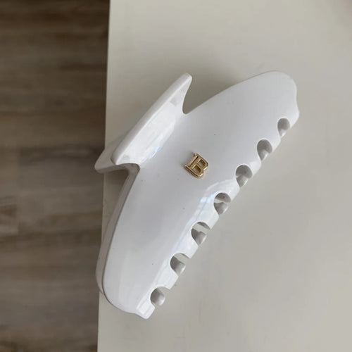 1pc new acetate sheet hair clip, letter shark clip, headband