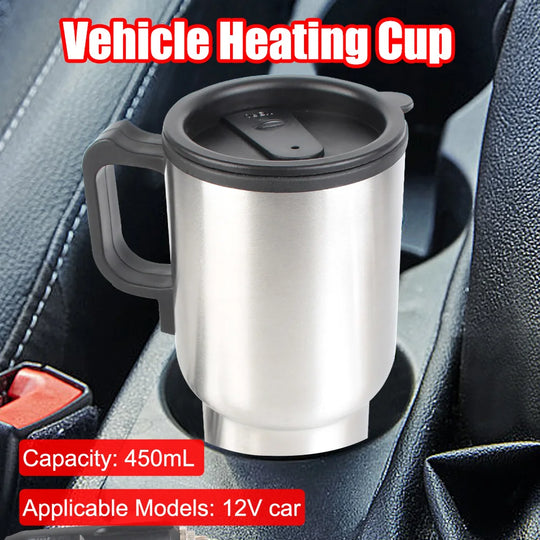 Electric Heating Car Kettle Stainless Steel Camping Travel Kettle 12V