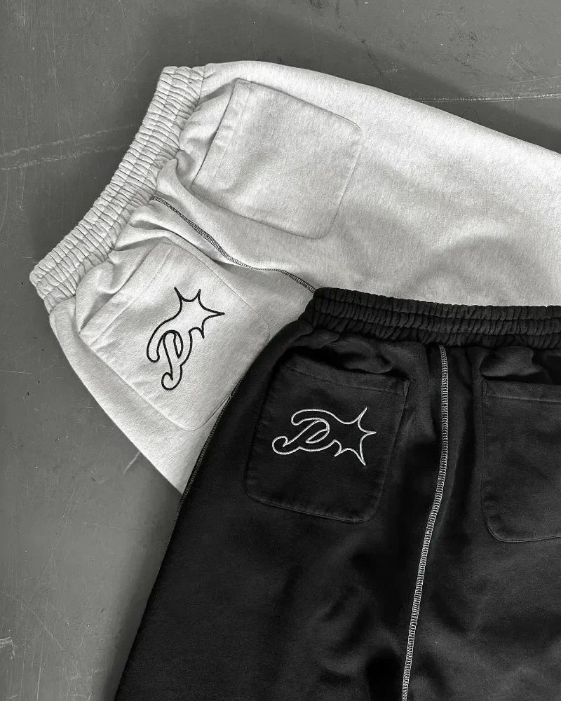 Harajuku Man Long Pants Cargo Streetwear Joggers Men Y2k Casual Police