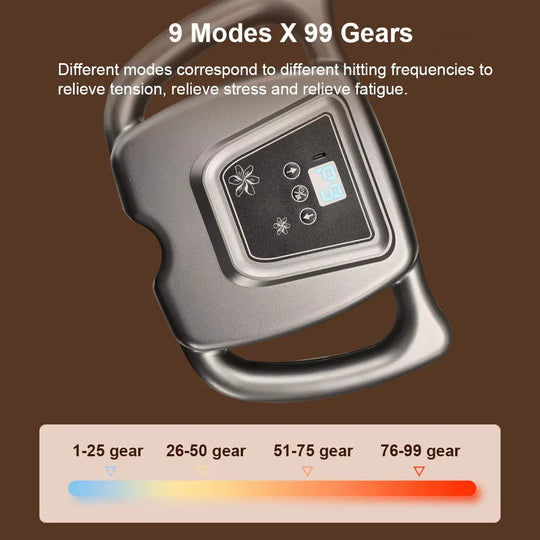 Gun Muscle Massager Gun Sixteen-head High Frequency Neck Shoulder Waist Massage Machine Professional Fascia Massage Gun