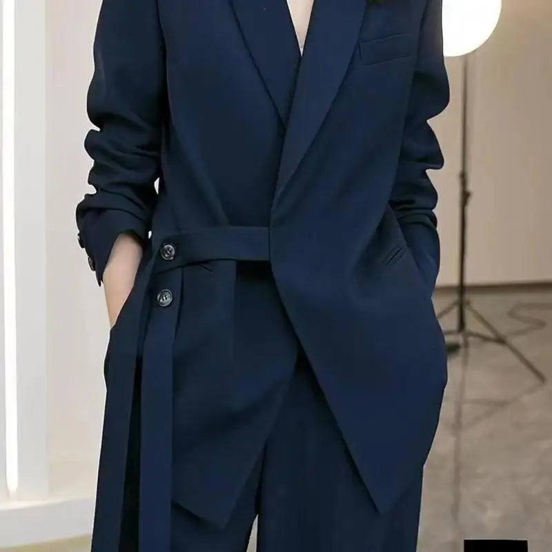 Women's Spring Autumn New Casual Suit Jacket Matching Set Korean