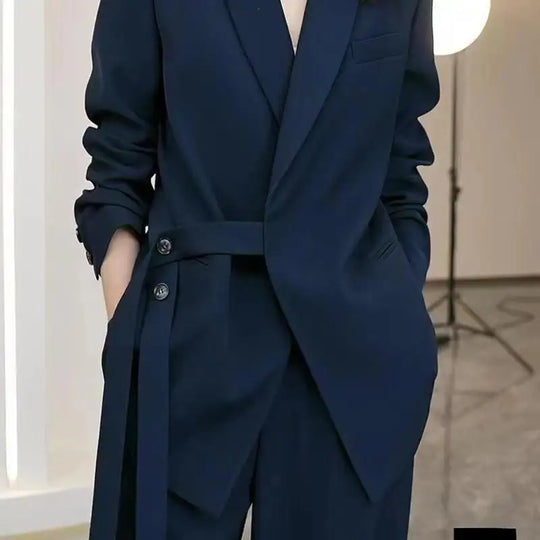 Women's Spring Autumn New Casual Suit Jacket Matching Set Korean