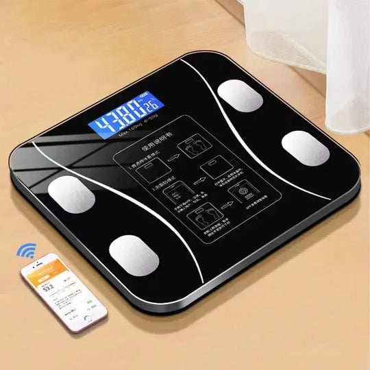 Smart with smart APP synchronized weight scale bathroom digital scale Bluetooth body fat scale body composition analyzer