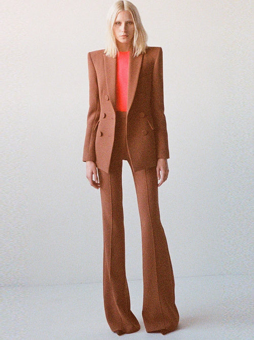 HIGH STREET Newest 2024 Designer Suit Set Women's Career Fashion