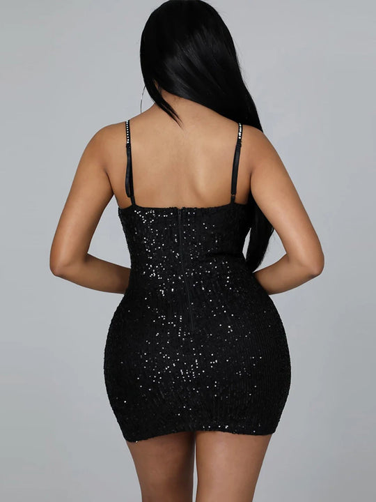 Party Club Luxury Short Skirt Women's Sparkling Hot Diamond Spliced