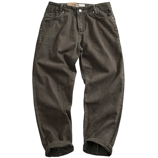 American Vintage Casual Heavyweight 100% Cotton Workwear Pants for Men