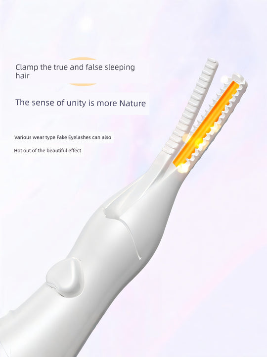 OVL Electric Heating Eyelash Curler Ironing Machine Female Eye-Brow Knife 2-in-1 SUNFLOWER Electric Eyelash Heater Lasting Hair-Styling