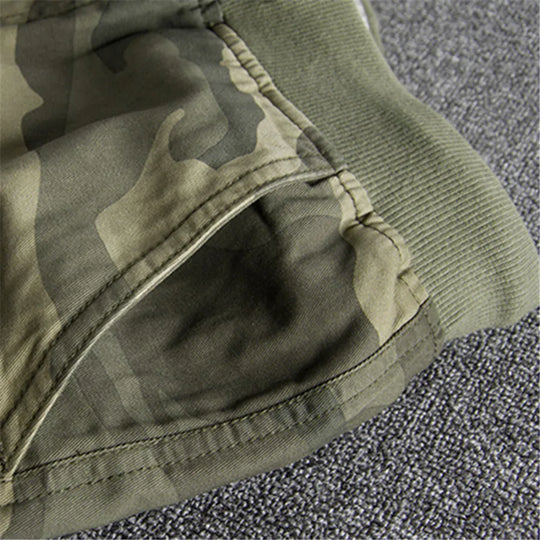 2024 Summer Men Camouflage Shorts Casual Elastic Waist Comfort Loose
