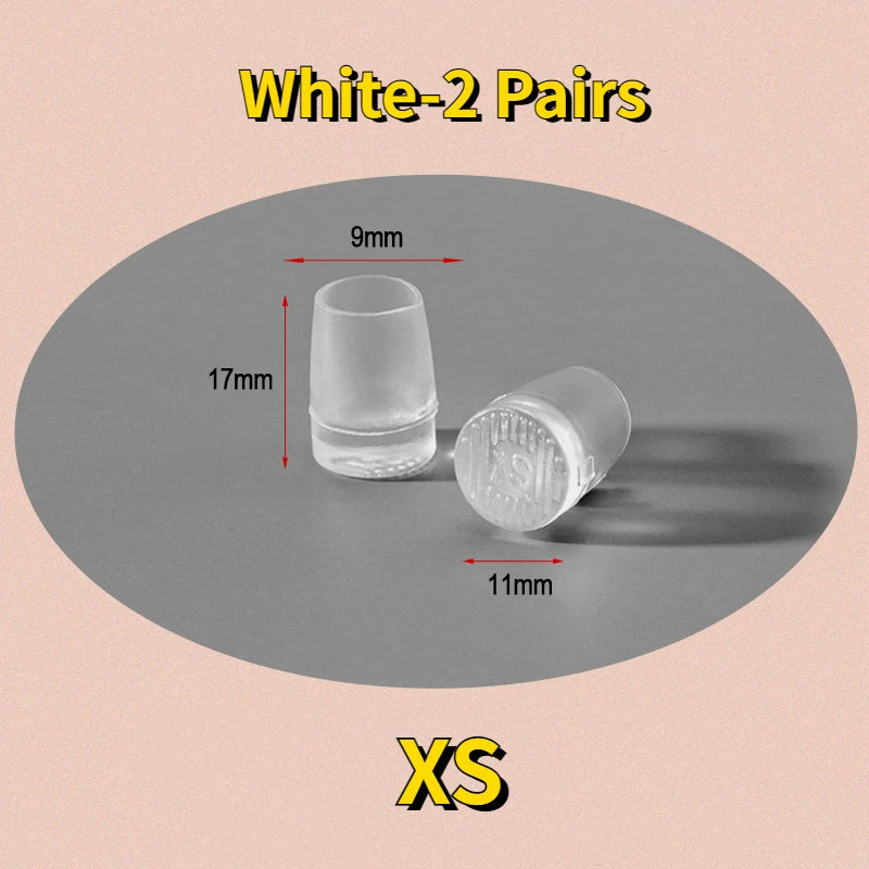 2Pair Round Silicone Heel Protector Stoppers Antislip High Heeler Bridal Latin Stiletto Dancing Covers Wedding Shoes Accessories