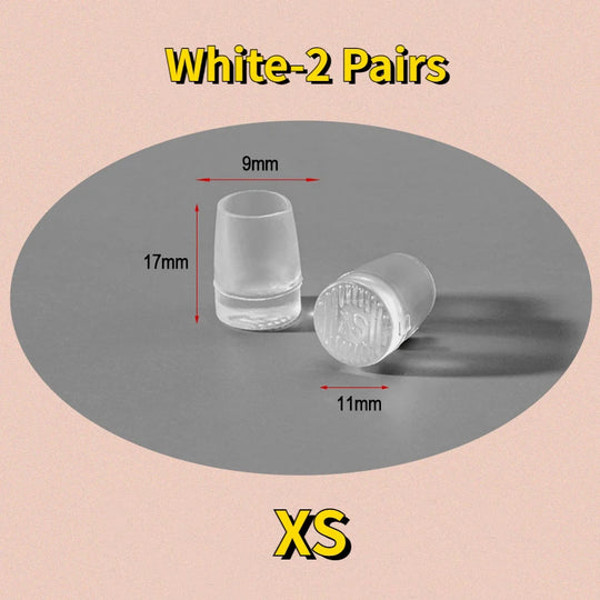 2Pair Round Silicone Heel Protector Stoppers Antislip High Heeler Bridal Latin Stiletto Dancing Covers Wedding Shoes Accessories