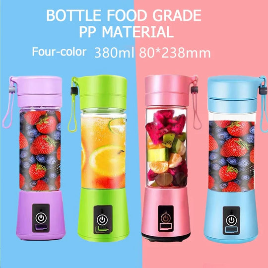 Mini Juicer Blender Portable Electric Juicers USB Rechargeable Blender Cup For Home Use Smoothie Maker Blender