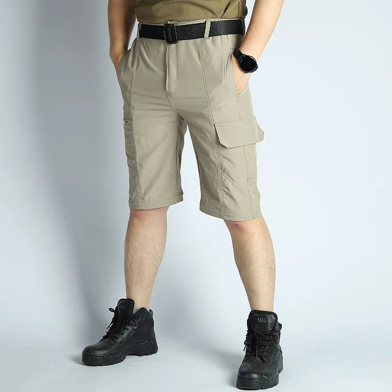 Men's Hiking Pants Convertible Zip Off Lightweight Waterproof Quick Dry Outdoor Fishing Travel Safari Camping Detachable Trouser