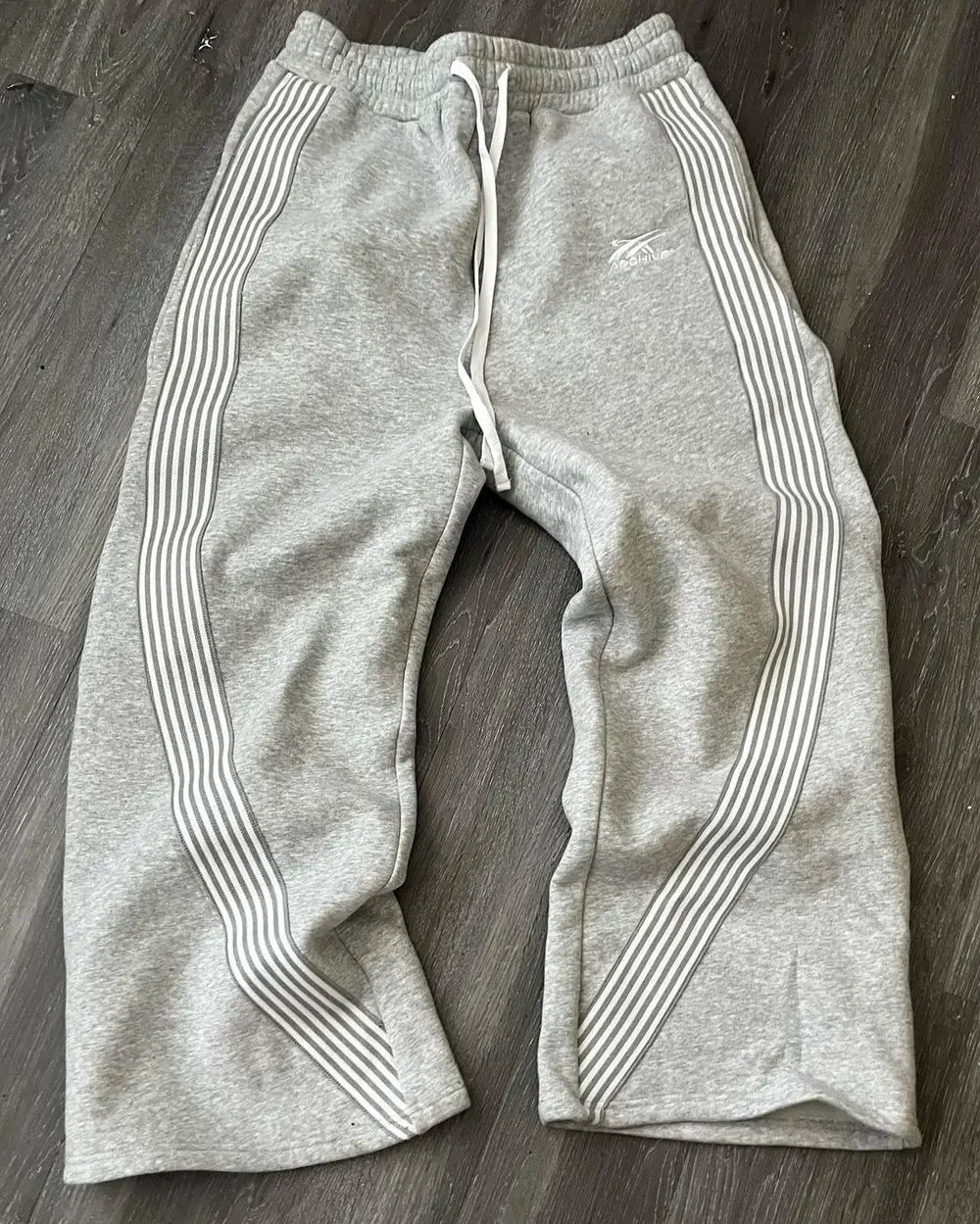 Y2k Embroidered Gray Casual Pants Camo Functional Tactical Functional