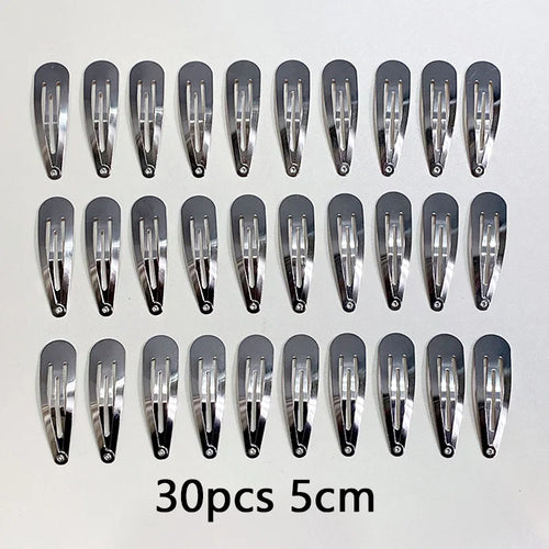 10/20/30pcs/set Women Silver Gold Black Waterdrop Shape Basic Alloy