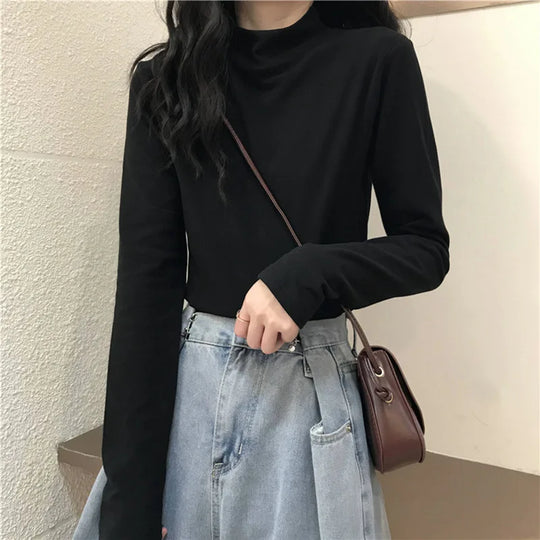 MRMT Brand New Women's Long-Sleeved T-Shirt Slimming Half