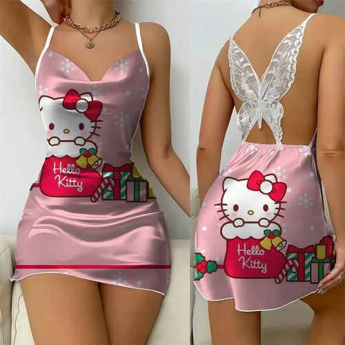 Lingerie Ruffled Edge Casual Women's Dresses D/party Night Wear Woman