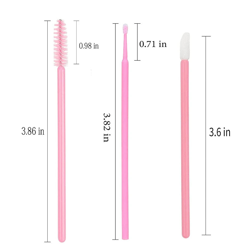 200pcs Disposable Brushes Set Mascara Wands Lip Brushes Microbrush
