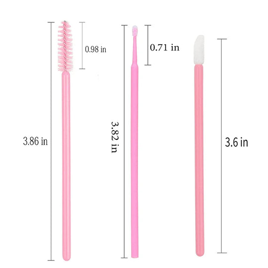 200pcs Disposable Brushes Set Mascara Wands Lip Brushes Microbrush