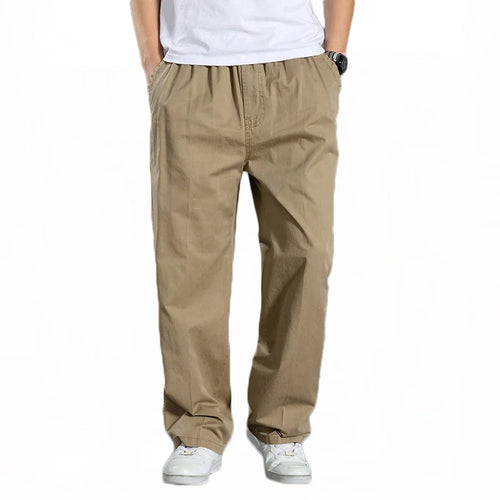 Alobee Men's Cargo Pants Summer Spring Cotton Work Wear New In Large
