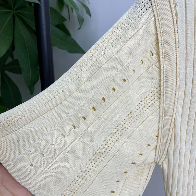 Summer Spring New French Elegant Fragrance High-end Slimming Knitted