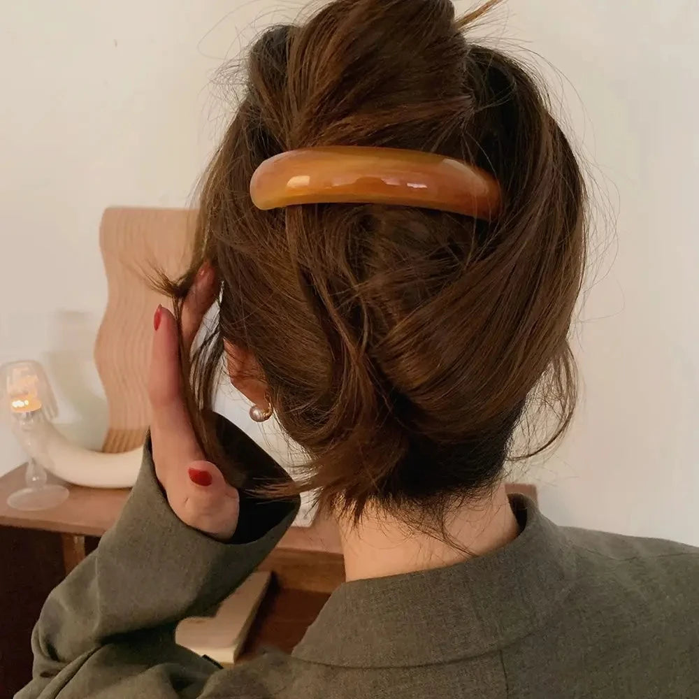 High Quality Chic Hair Clip Spring Clip for Girl French Large Hairpin