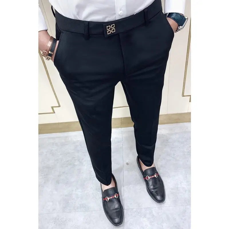 Size 28-36 Men Ankle Length Pants Spring Autumn  Casual Slim   Long