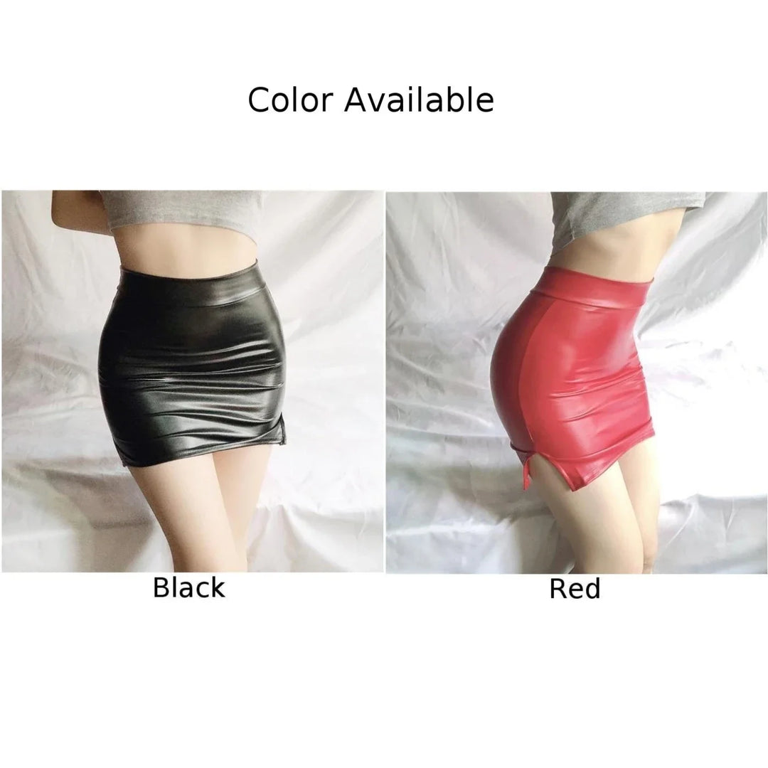 Hot New Club Daily Women Skirt Mini Dress Slim Fit Tight Casual Gloss