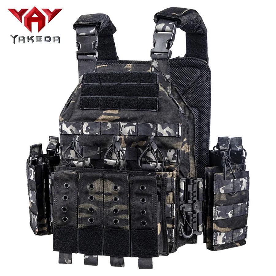 Quick dismantling tactical training vest outdoor CS protective equipment combat vest camouflage suit