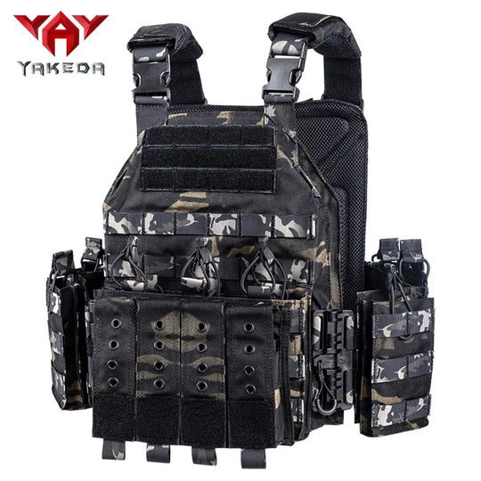 Quick dismantling tactical training vest outdoor CS protective equipment combat vest camouflage suit