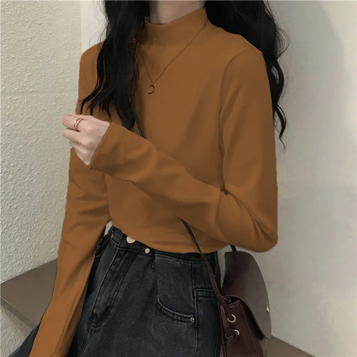 MRMT Brand New Women's Long-Sleeved T-Shirt Slimming Half