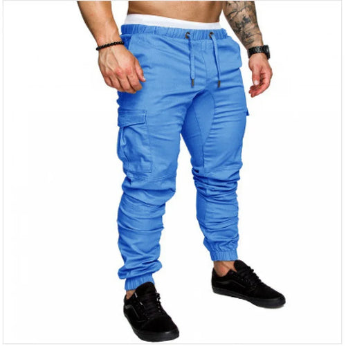 New Men's Cargo Pants Tooling Multi Pocket Trousers Woven Fabric