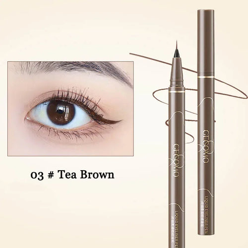 Ultra Thin Black Brown Lower Eyelash Eyeliner Pen Waterproof Lasting