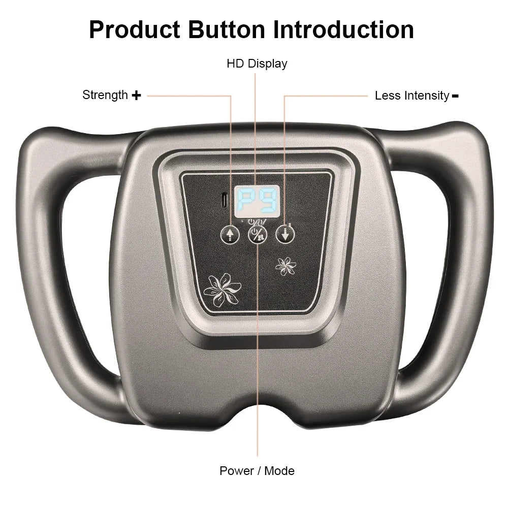 Gun Muscle Massager Gun Sixteen-head High Frequency Neck Shoulder Waist Massage Machine Professional Fascia Massage Gun