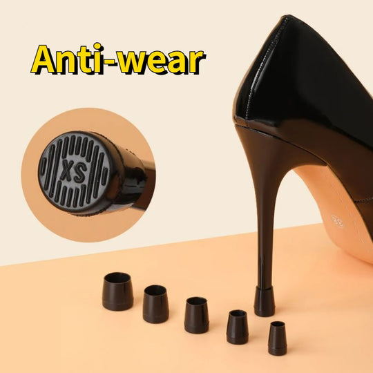 2Pair Round Silicone Heel Protector Stoppers Antislip High Heeler Bridal Latin Stiletto Dancing Covers Wedding Shoes Accessories