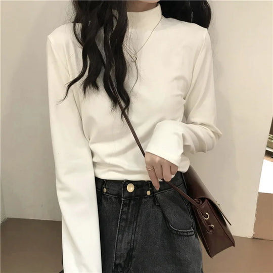 MRMT Brand New Women's Long-Sleeved T-Shirt Slimming Half
