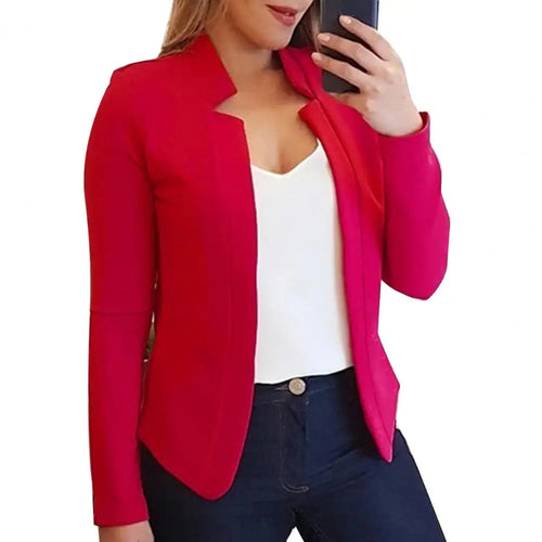 Office Lady Jacket Blazer Autumn Winter All-match Polyester Business