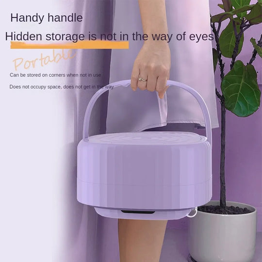 9L Folding Washing Machine with Drain Valve and Drain Basket, Standard Wash/Drain Function, Suitable for Underwear, Baby Clothes