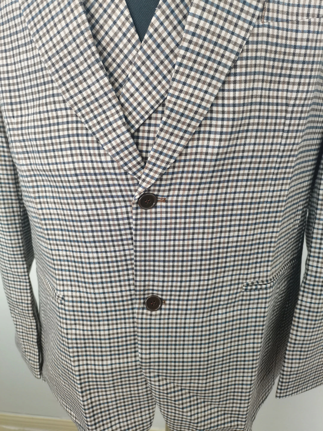 Burgundy Black Green 3 Color Small Square Thousand Bird Man‘s Suit Set Outfit Notch Lapel Blazer Trousers 3pcs Jacket Pants Vest