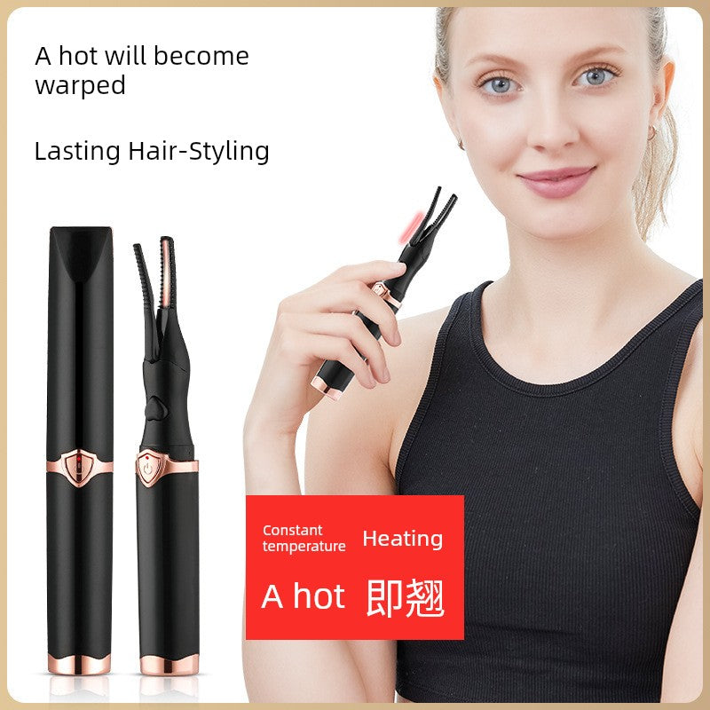 10 Seconds, Huge! Electric Heating Eyelash Curler Hot Coil Heater Heating Electric Apparatus Heating Charging Lasting Portable