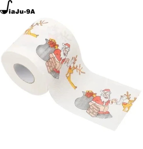 Christmas Toilet Roll Paper Home Santa Claus Bath Toilet Roll Paper